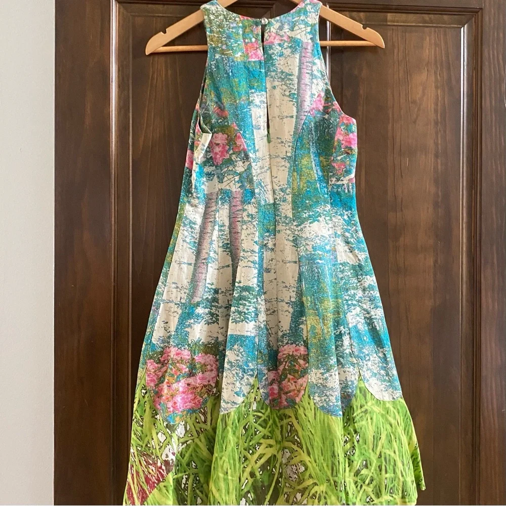 TRACY REESE REVISITED IMPRESSIONIST 4 ANTHROPOLOGIE INTO THE GARDEN DRESS